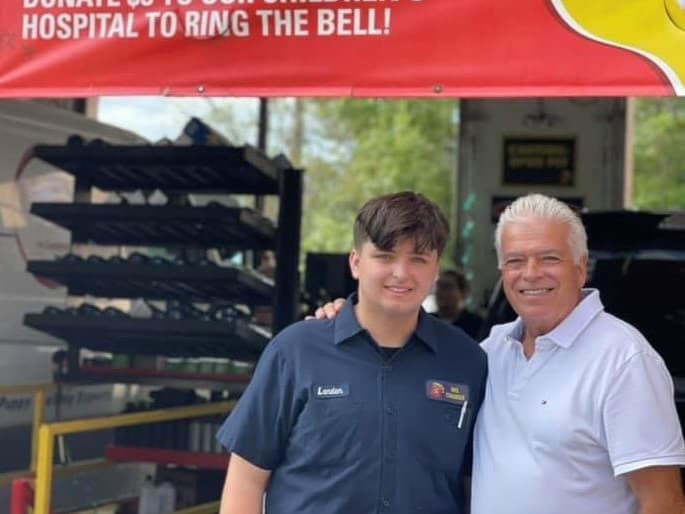 Take 5's Pete and his grandson Landon