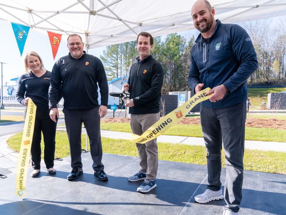 Tiffany Mason, CFO, Driven Brands; Eric Wollenhaupt, Vice President, Franchise Operations and Training, Take 5 Oil Change; William Mills, Principal, Take 5 Carolinas, LLC; John Teddy, Group President of Take 5 Car Wash